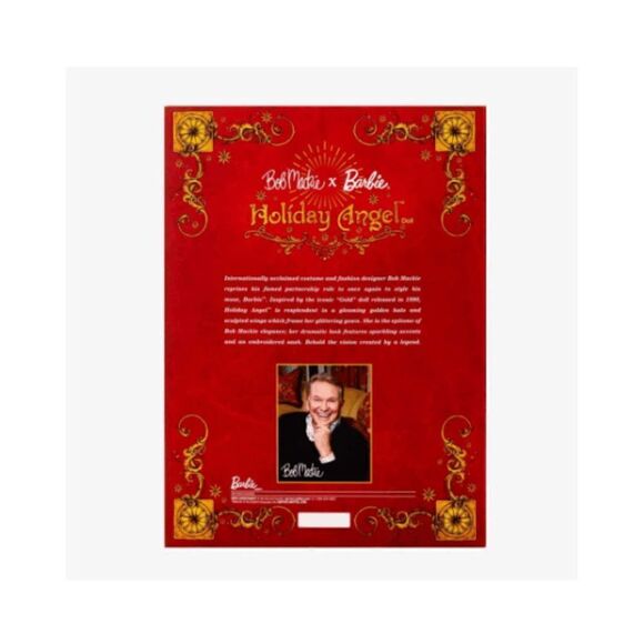 NEW Barbie Signature - 2022 Bob Mackie Barbie Holiday Angel Doll - Picture 10 of 13